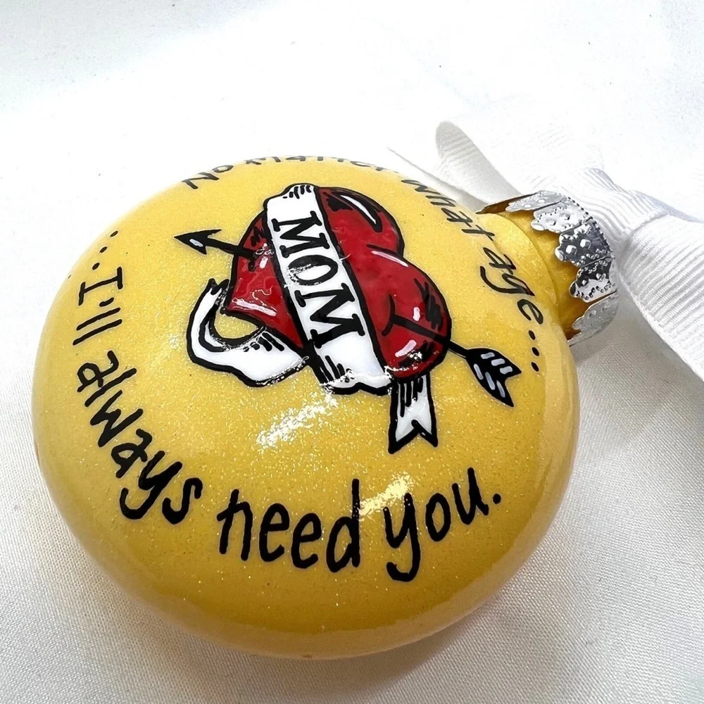 Mom's Custom Christmas Ornament: The Perfect Holiday Gift for Tattoo-Loving Moms